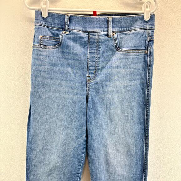 Spanx Straight Leg Jeans Light Wash LT or Large Tall - Picture 6 of 13